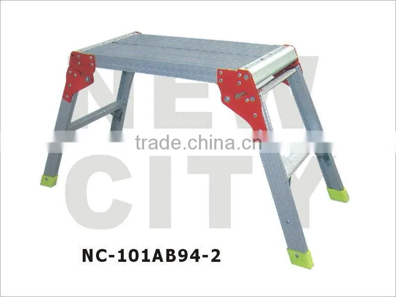 American supermarkets Hot sale Adjustable Aluminium Platform Ladder