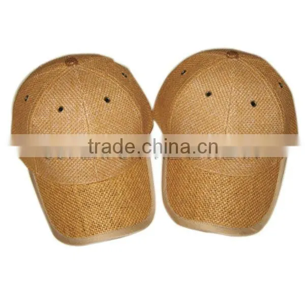 factory supply fashionable 100% paper straw baseball caps