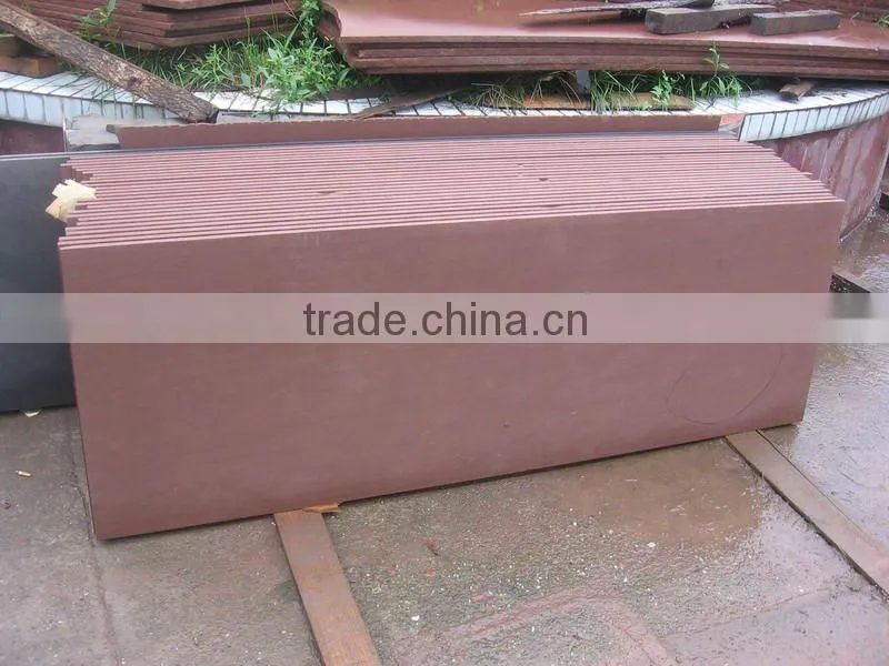 red sandstone tile