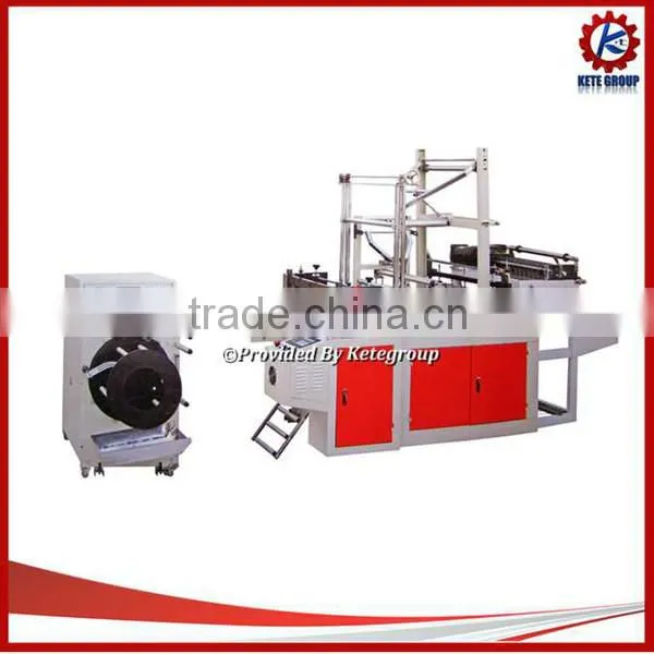 The automatic high speed plastic refuse bags making machine