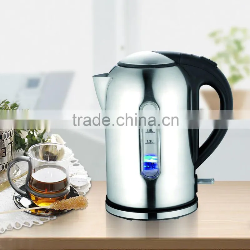 Jialian JL-K866S Stainless Steel Electric Kettle with Water Window