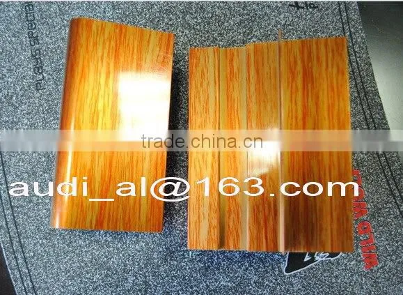 wood grain aluminum extrusion profiles /Perfil de aluminio