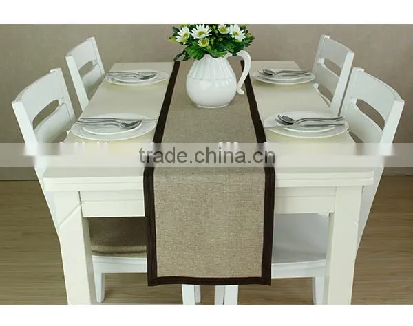Grey Color Woven Solid Table Runner/Handmade Printed table runner