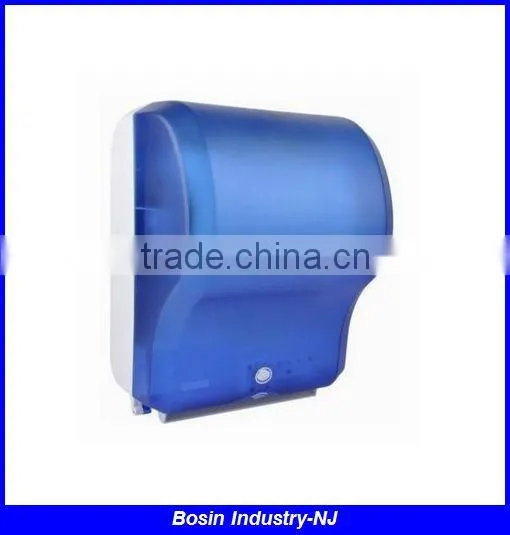 wall mounting plastic white automatic paper dispenser, electric toilet paper dispenser