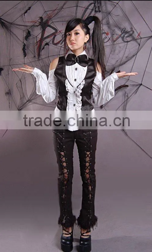 PUNK RAVE Gothic Swallowtail blouse Y-243