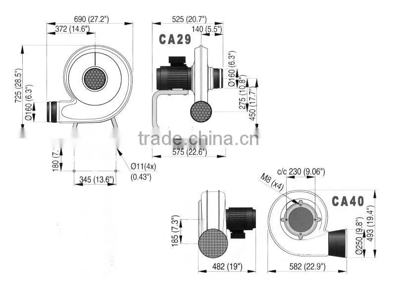 aluminum alloy fan