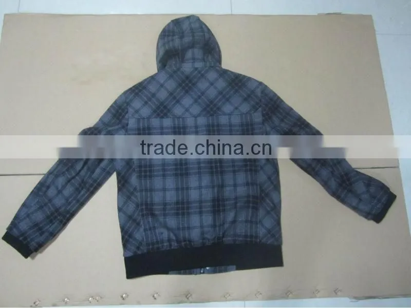checked printed men jacket