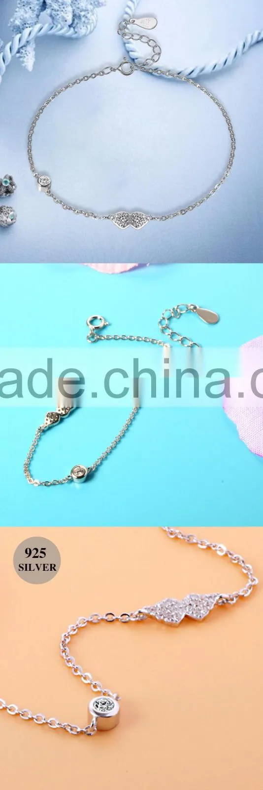 925 sterling italian silver bracelet for women