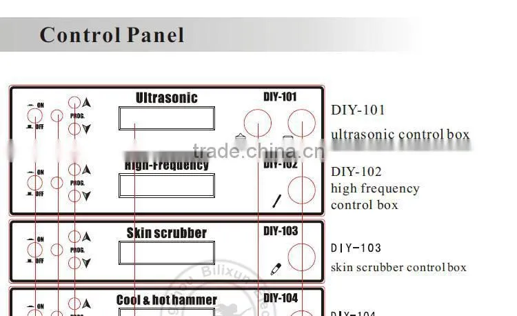 professional 17 in1 multifunction beauty saon facial machine DIY-1001