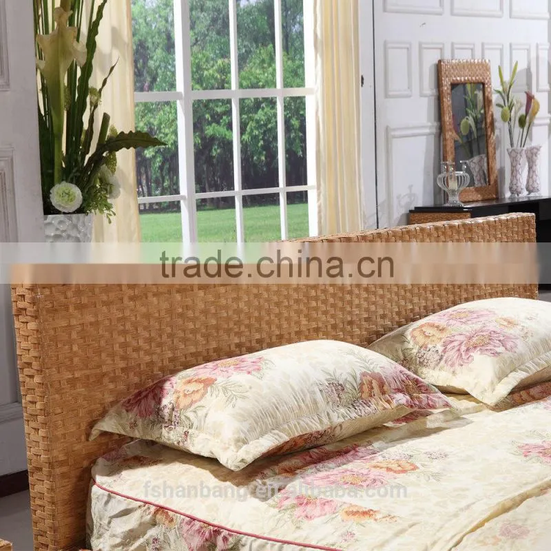 Premium Quality Designer 5 Star Resort Rattan Hotel Bedroom Furniture