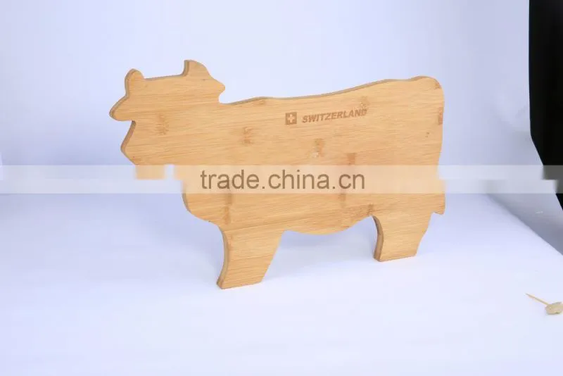 bamboo oval choping board with handle