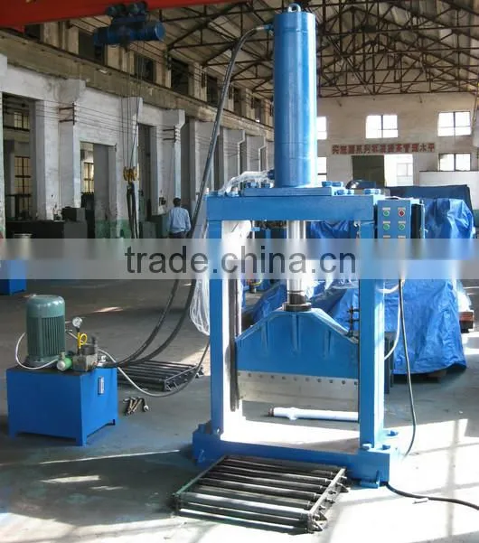 Single knife hydraulic rubber bale rubber sheet cutter machine