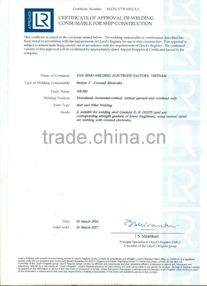 Highest quality low carbon/mild steel Welding electrode AWS E6013