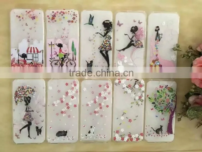TPU Printed Thin Soft Silicon Rubber Case Skin Cover For iPhone 6S/6/5S/5 6 Plus