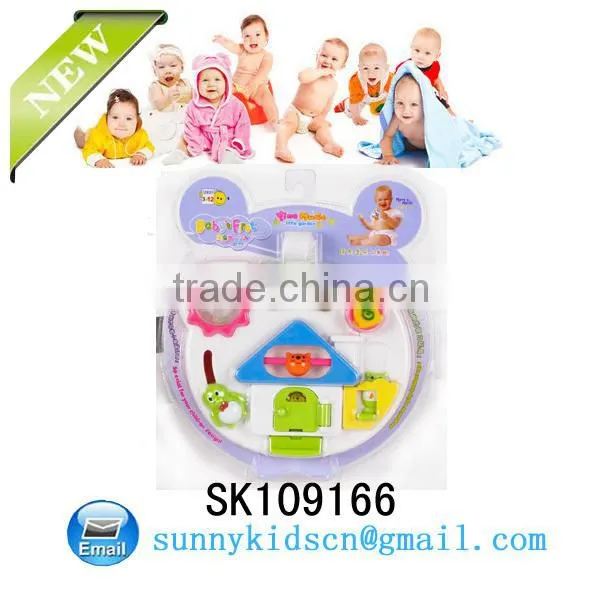 Cheap plastic baby bell rattle toy