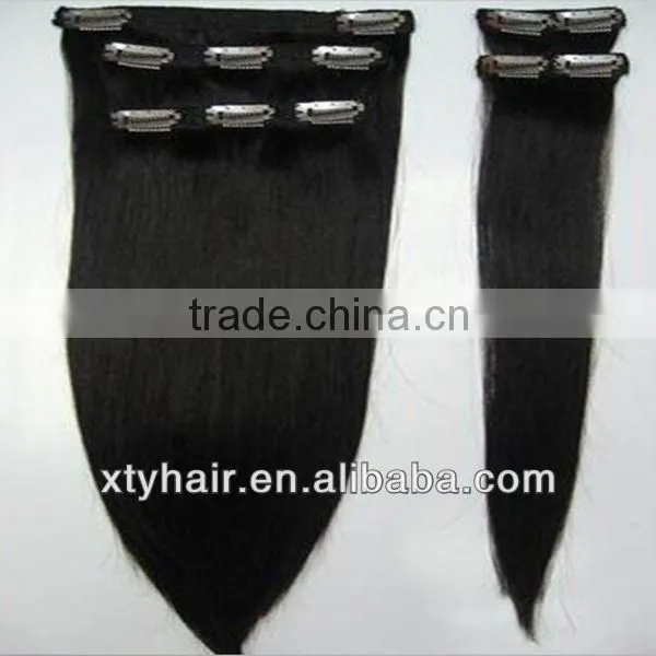 wholesale virgin brazilian clip in hair extensions virgin hair made in china