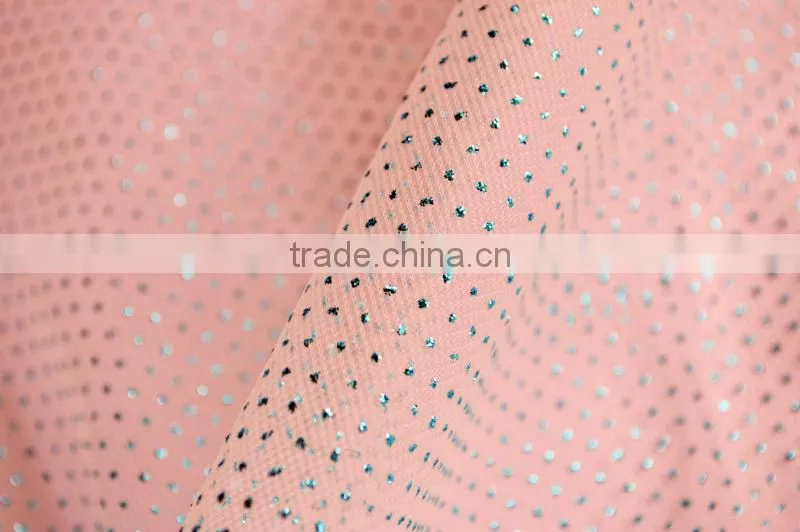 Polyester Bronzing Tulle Fabric for Dress