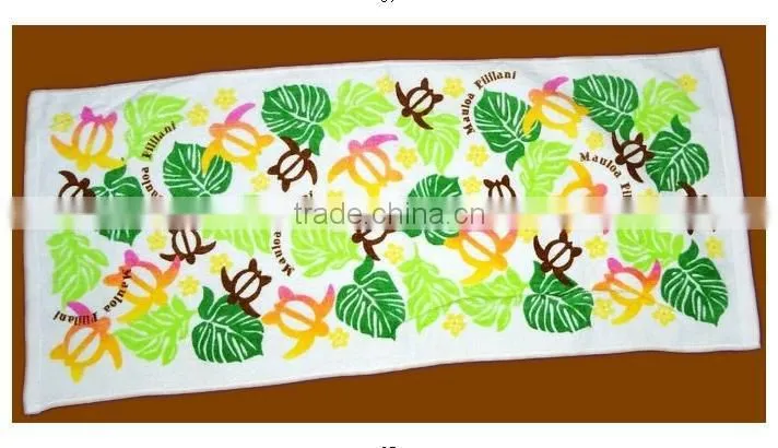 2015 new design magic beach towel pure cotton velvet towel for wholesales