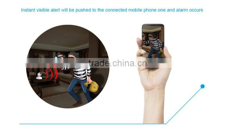 Easy to setup Plug and Play P2P WIFI Camera With Image gravity sensor