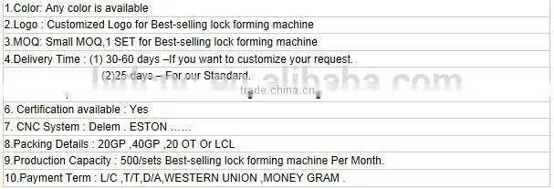 lock forming machine/duct machine