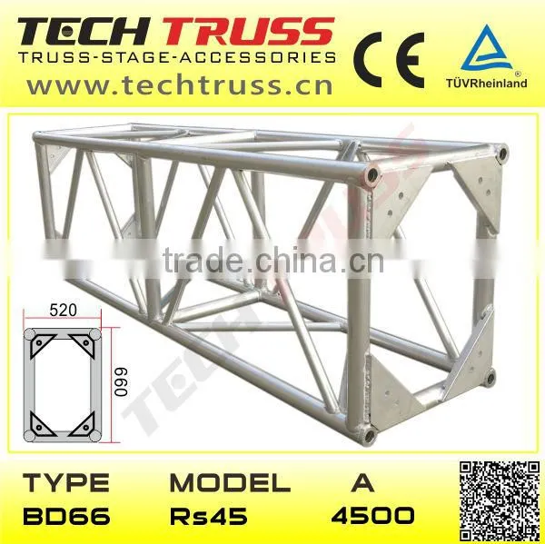 BD66-RS045 Aluminium Rectangular Bolt Truss , Heavy Duty Bolt Truss
