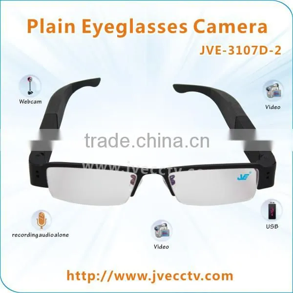 Factory direct Black Video Recorder Webcam 720P hidden cam glasses16gb