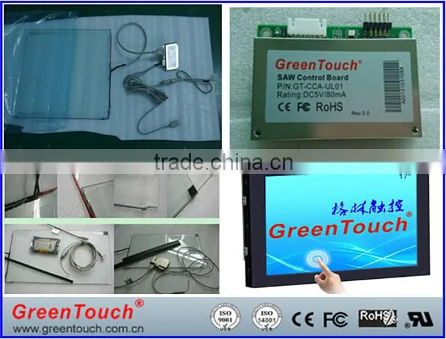 SAW Type and 17'' Screen Size High Quality SAW touch screen