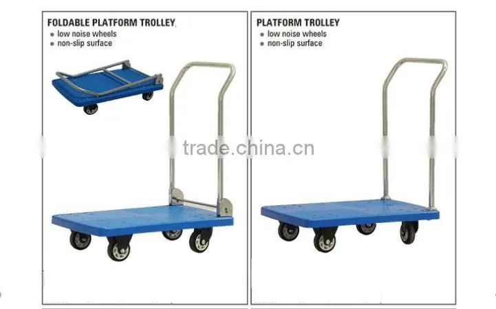 Platform warehouse trolley cart