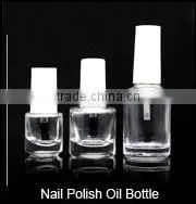 wholesale empty 5ml 10ml 15ml clear nail polish bottle with cap and brush stock