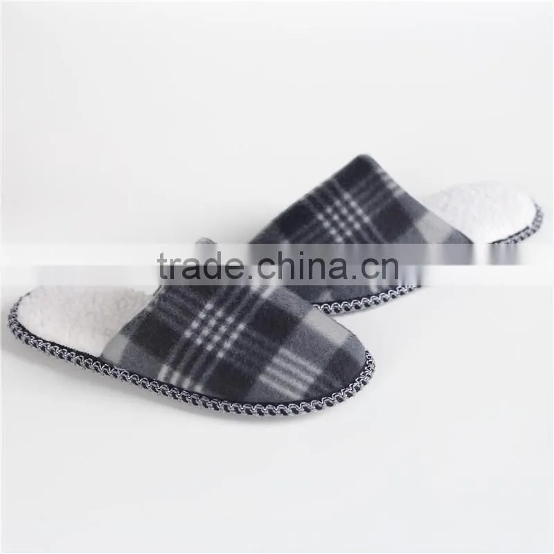 Woman and man single-faced brushed indoor slipper