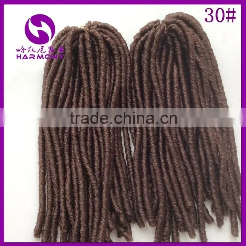 ( Purple Color ) HARMONY 18inch 110grams Synthetic dread locks crochet twist hair extensions dreadlocks weave