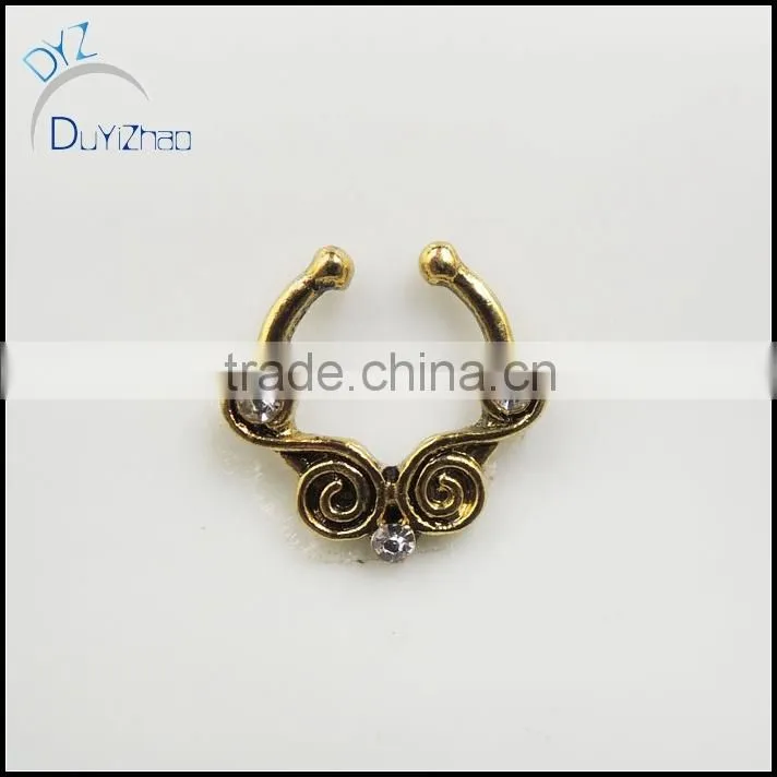 Fashion nose ring non piercing for septum