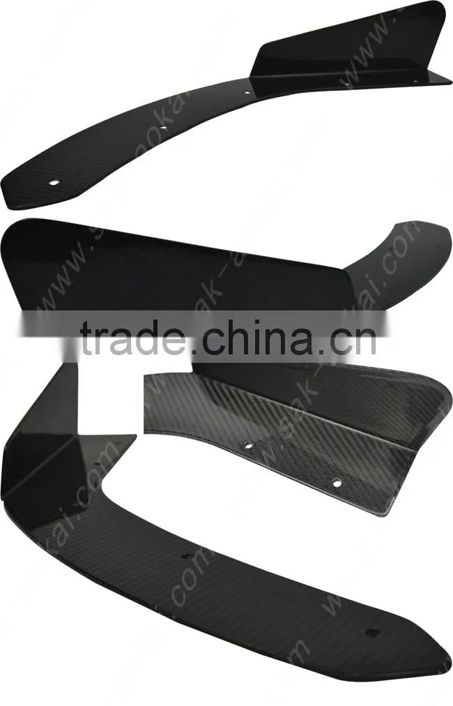 Canard Wing C style carbon fiber lip splitter fit to all cars