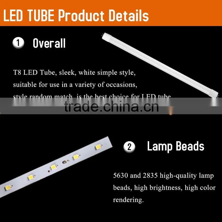 4ft 18w G13 tube japanese , led glass tube light, glass led tube light