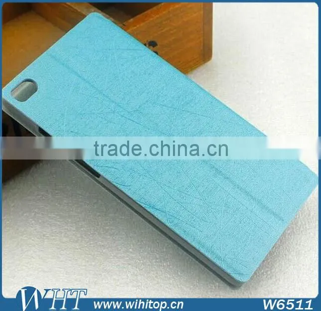 New Leather Case with Credit Card Holder for Huawei P8, Wallet Flip Cover for Huawei Ascend P8 Phone Case Wholesale