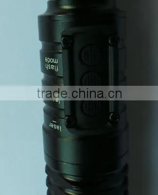 Green tactical laser flashlight for rifles or other long guns