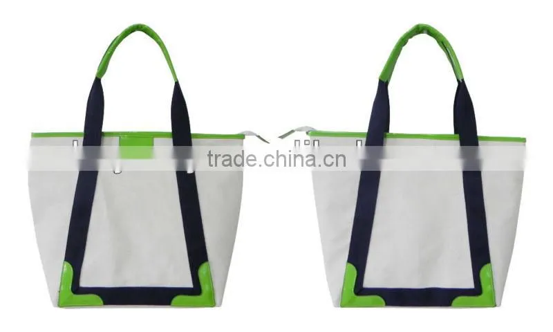 2016 best selling canvas shopping beach bags