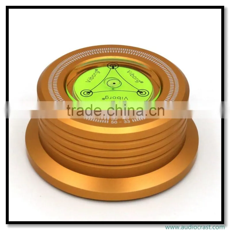 280g Gold Record Weight Turntable Record Clamp LP Disc Stabilizer Turntable for Vibration Balanced CD Player