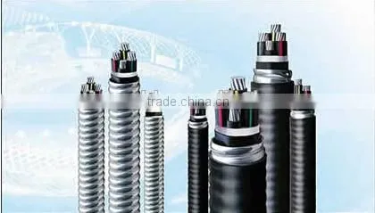 China market hot YJLHV8(AC90)-0.6/1kv aerial cable XLPE insulated and aluminum alloy strip armored power cable-