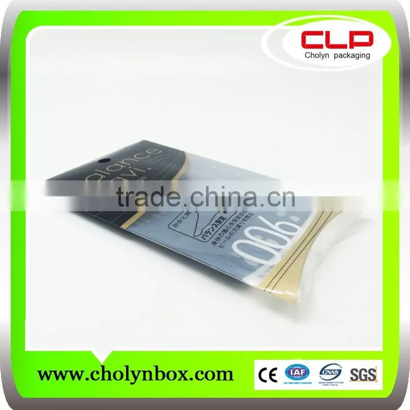 custom plastic high transparent clamshell packaging box