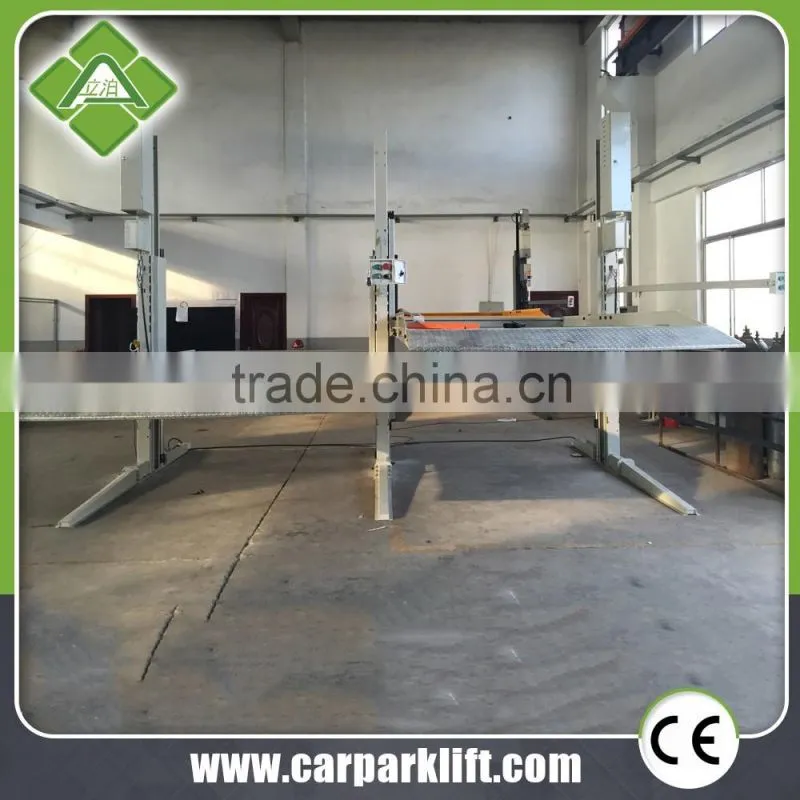 Mechanical car garage double deck Vertical 2 level parking lift