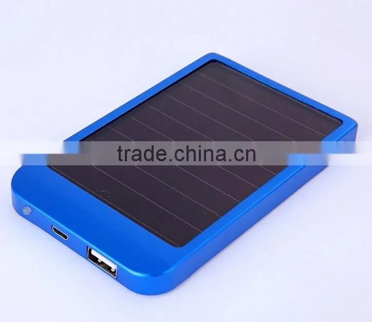 2600mah High Capacity Portable solar Rechargeable USB Power Bank External Battery Charger Pack for cellphone