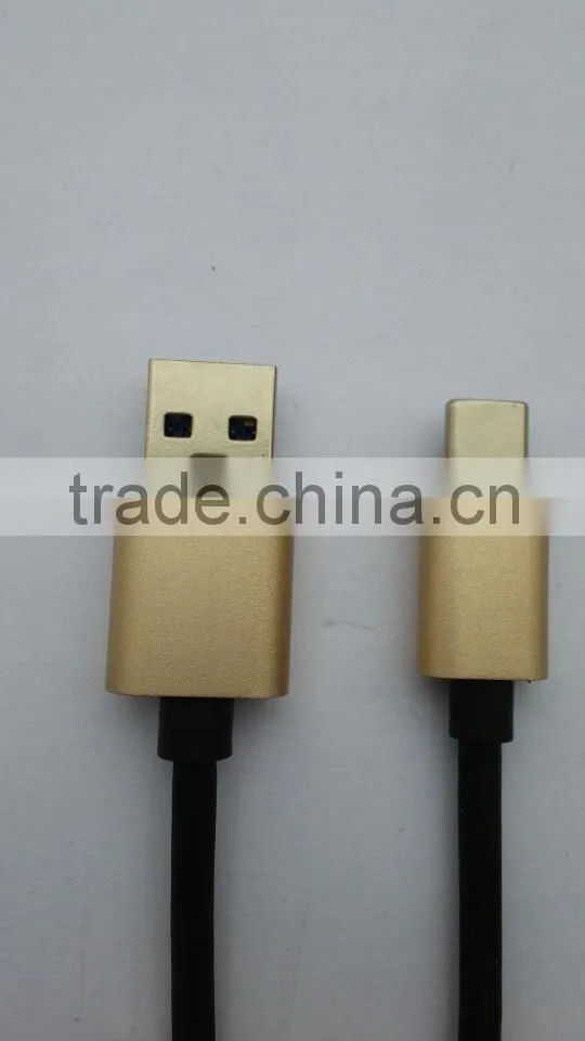 USB Type C Male to USB 3.0 Standard with Braid Data Cable with Reversible Connector