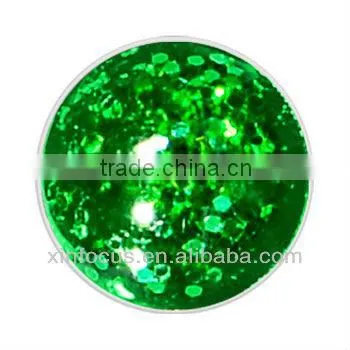 Light Green Glitter Dome Dermal Top body piercing accessories