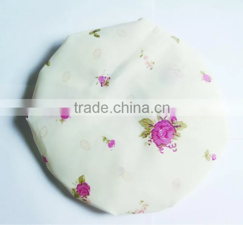 Dacron shower cap,bathing cap ,waterproof material