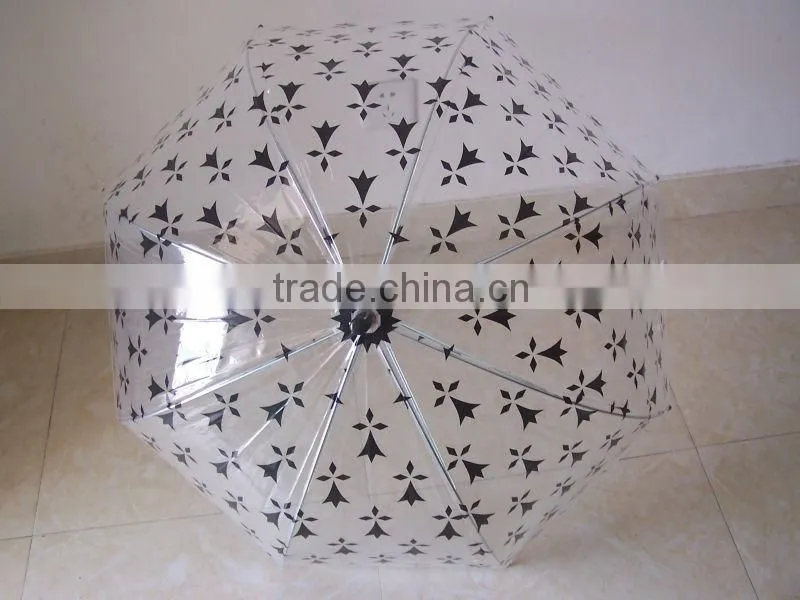 Clear Transparent POE dome bubble Custom Clear Umbrella