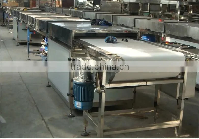 enrobing machines with cooling tunnel