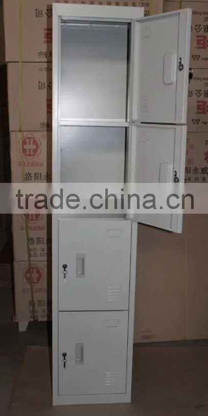 Metal 4-tier door storage locker for Kids