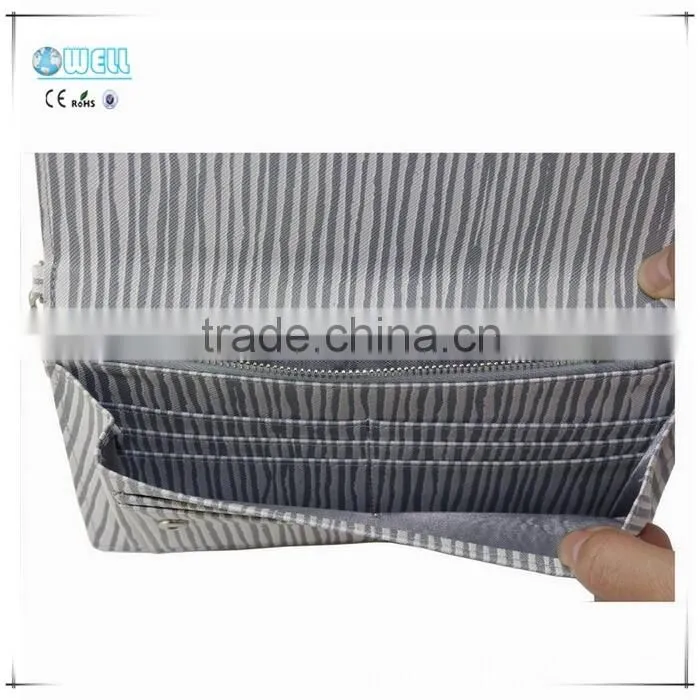 Zebra-stripe Print PU Leather ladies wallet