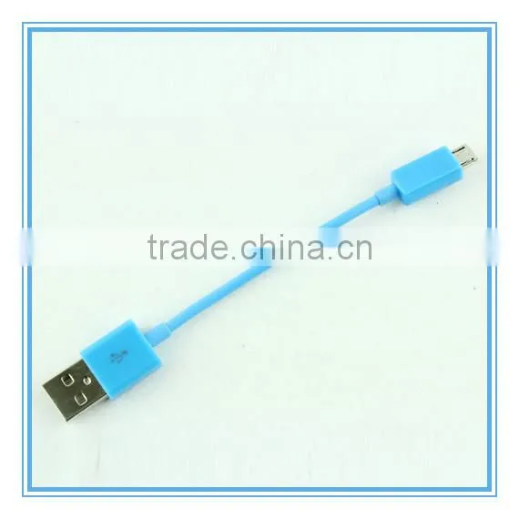Colorful Short Travel USB To Micro USB Sync Data charger Cable Cord For Smartphones